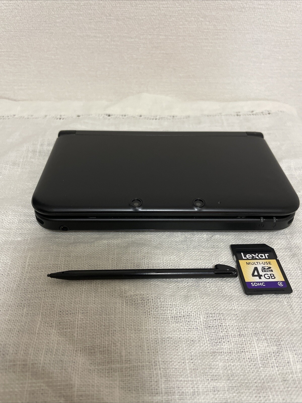 Nintendo 3DS LL Black Used original touch pen 4GB SD card Japanese