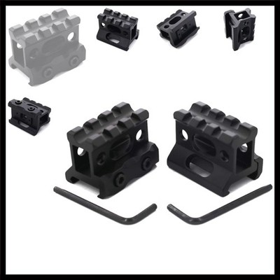 2 PCS Super Slim Picatinny Riser Mount 1'' High 3 Slots MT Picatinny Rails for...