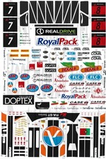  7- 8 Ford GT FIA-GT 2013 1/64th HO Scale Slot Car Decals