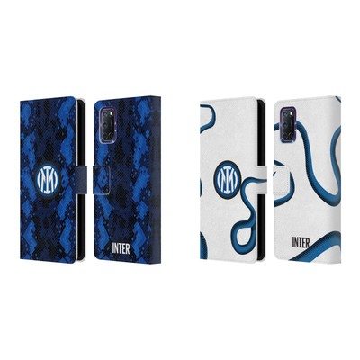 OFFICIAL INTER MILAN 2021/22 CREST KIT LEATHER BOOK WALLET CASE FOR OPPO PHONES