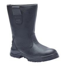 Blackrock Mens Rigger Safety Boots Fur Lined Steel Toe UK 5–13 Black Tan