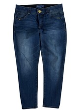 Democracy "Ab" Solution Blue Dark Wash Ankle Skinny Denim Jeans Women's 6P