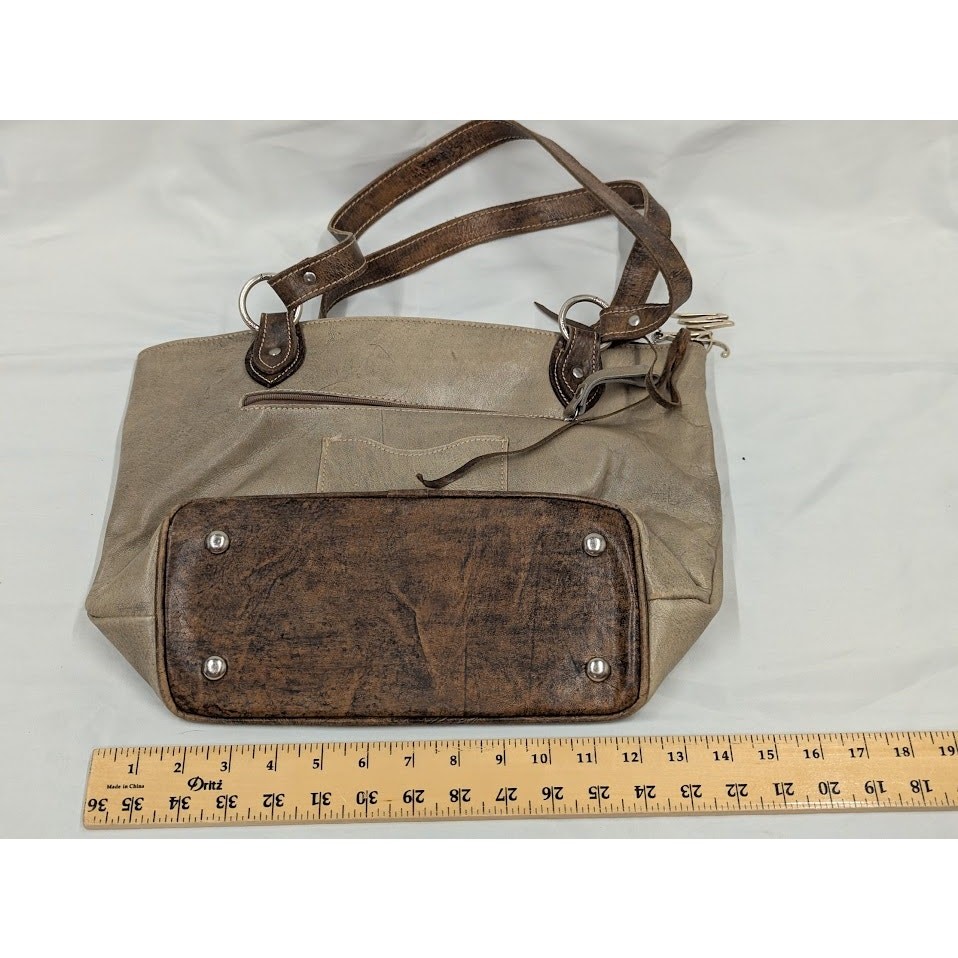 American West Hand Tooled Patterned Shoulder Bag … - image 5