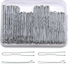 200 Pcs Bobby Pins U Shaped Hair Kit for 1 Count Pack of 200 , Silver