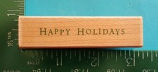 Hero Arts HAPPY HOLIDAYS Christmas Rubber Stamp
