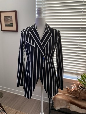 Bitte Kai Rand Black/ White Striped Jacket S-small 