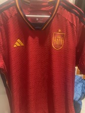 adidas Spain National Team Authentic Soccer Jersey 2XL Red Yellow 2022/23 