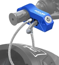 Locks, Brake & Helmet Lock Anti-Theft Grip Lock Combo for All Motorcycle Bike A