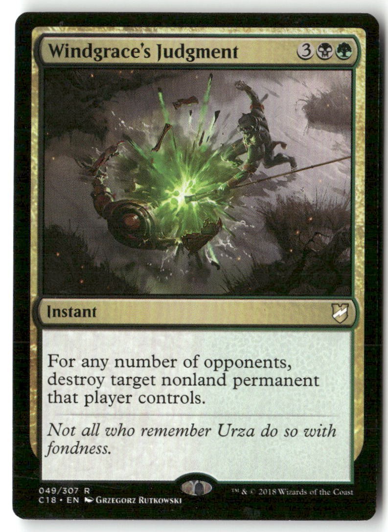 Commander 2018 #49 Windgrace's Judgment