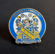 STAINES & LAMMAS FOOTBALL CLUB BUTTERFLY PIN BADGE