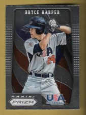 BRYCE HARPER 2012 PANINI PRIZM USA ROOKIE RC CARD #USA7 MLB LEGEND!. rookie card picture