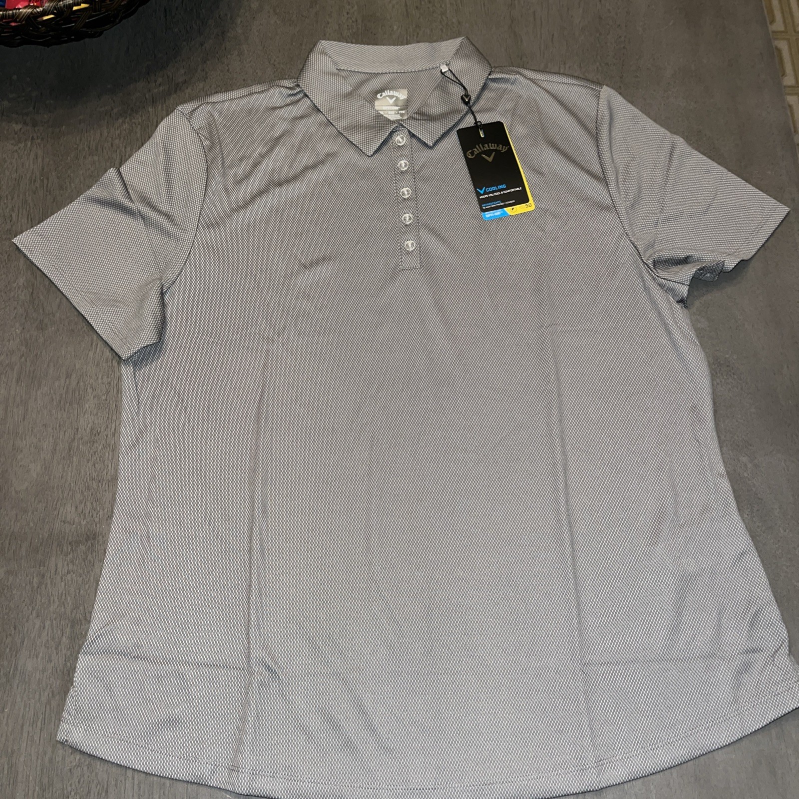 Polo Upf 30 New With Tags Gray Size S Womens