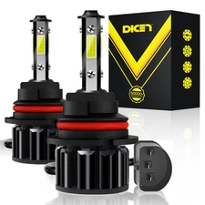 4 Sided 9004 LED Headlight Bulbs Hi/Lo Beam 10000W 3600000LM 6000K Super Bright