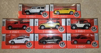 Welly NEX Set of 8 DIECAST CARS - BRAND NEW IN SEALED BOXES