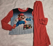 Boy's Super Mario 3D Fleece Pajamas Set Size 8