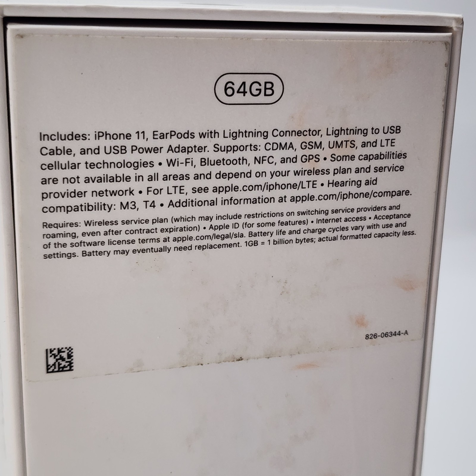 Apple iPhone 11 White 64 GB Retail Box Only | No Phone