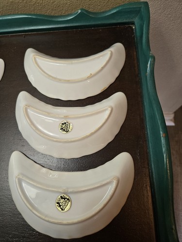 Vintage Chadwick Crescent Bone China piatti floreali 6,5" set di 6 Giappone - Foto 2 di 8