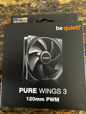 Be Quiet! Pure Wings 3 120mm PWM Case Fan/3 Morovol fans w/hydraulic bearings.