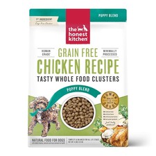 Honest Kitchen Whole Food Clusters Puppy Grain Free Chicken Dry Dog Food 4 lb