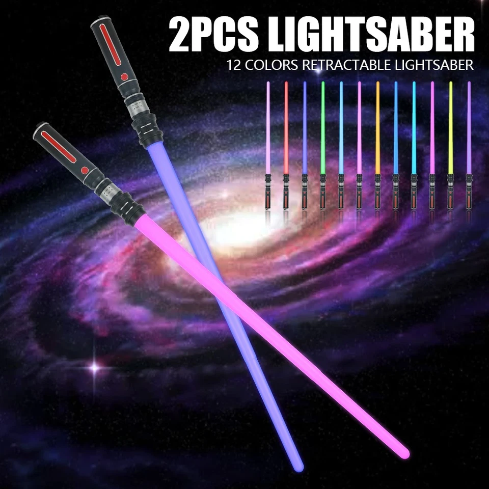 2Pcs Star Wars FX Lightsaber Lichtschwert Laserschwert mit Sound & RGB - Bild 2 von 4