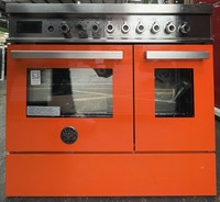 Bertazzoni PRO96L2EART 90cm Dual Fuel Freestanding Range Cooker Orange – Graded