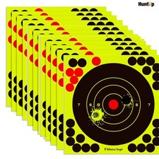 1~100pcs 8x8" Shooting Targets Splatter Gun Rifle Reactive Practice Paper Target