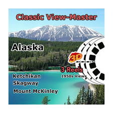 Alaska - Ketchikan, Skagway, Mt. McKinley - Vintage Classic View-Master - 1950s