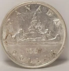 Canada, 1937 Dollar, KM37, silver. .6000 oz, Extremely Fine, NR, 5-4