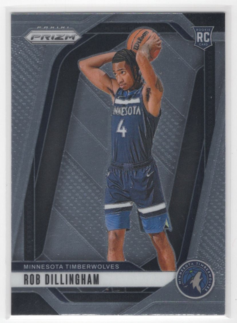 #250 Rob Dillingham 2024-25 Prizm BASE ^ RC Timberwolves