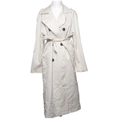 Pull & Bear, Trenchcoat, Damen, Größe: L, Beige, Baumwolle/Elasthan #apH
