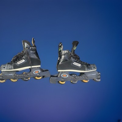 Bauer Force Inline Hockey Skates Size 5 Black Lace-Up 4x72mm 78A