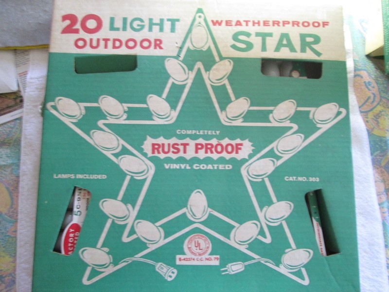 American Christmas Lighting Association 20 Light Outdoor Weatherproof Star NIB