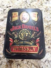 Vintage Jack Daniels Tin Box Old No. 7 Brand Tennessee Whiskey Hinged w/ Inserts