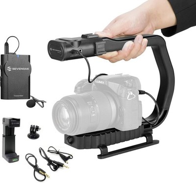 MicRig-W1 Wireless Microphone Filmmaker Kit - Video Handle Stabilizer