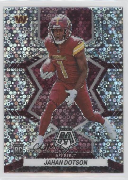 2022 Panini Mosaic NFL Debut No Huddle Silver Prizm Jahan Dotson Rookie RC 0w4i