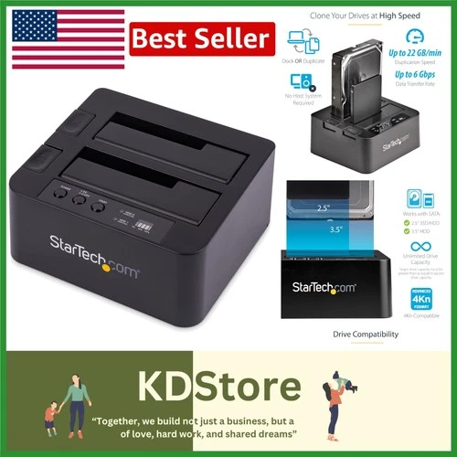 StandAlone Dual Bay HDD Duplicator & Docking Station with USB 3.0 & eSATA