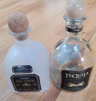EMPTY PATRON XO CAFE Coffee Tequila Bottle  750ml with original label LOT (2)