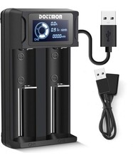 LCD Smart Universal Battery Charger 4 Bay for Rechargeable Batteries AA AAA N...
