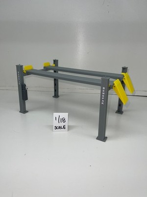 4 Post Lift for Display or Diorama in 1/18th Scale 3D PRINTED MADE IN THE USA!!!
