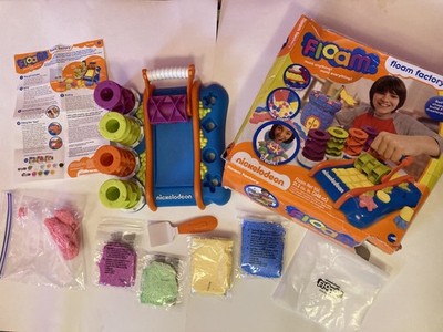 Nickelodeon Floam Factory 2012 4 Sealed Packets, 5 Rollers, Mat, Spatula 19122