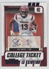 2021 Contenders Draft Picks College Game Ticket Purple Shi Smith #272 Auto 0s27