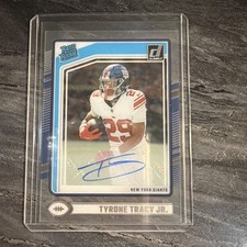 2024 Panini Clearly Donruss Autograph TYRONE TRACY JR. Rated Rookie AUTO #100