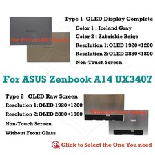 Original ASUS Zenbook A14 UX3407QA OLED LCD Display Non-Touch Panel Assembly
