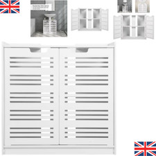 Bathroom Sink Cabinet Under Basin Unit Cupboard Storage Shelves Furniture White