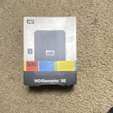Western Digital WD Elements SE 500GB Portable USB 2.0 External Hard Drive Black
