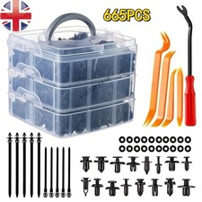 665 Automotive Body Trim Clips Plastic Push-Type Rivets And Panel Fastener Tools