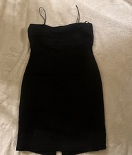 LINDA ALLARD ELLEN TRACY women s black sleeveless strapless silk dress Petite 6