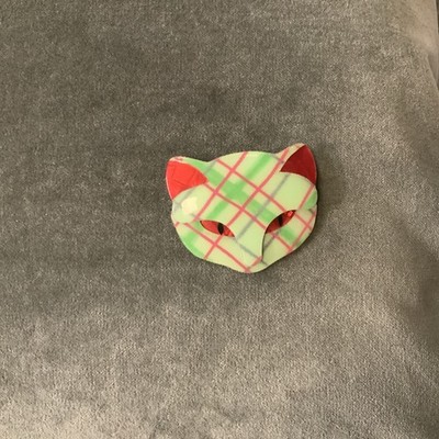  Lea Stein Genuine Brooch. Cat Face
