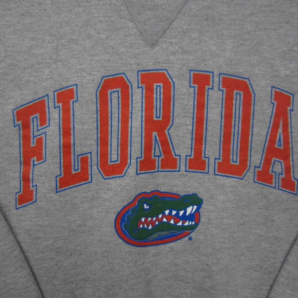 VTG Florida Gators Sweatshirt Mens Large Gray 90s Y2K Crewneck *Distressed READ - Image 2 of 4