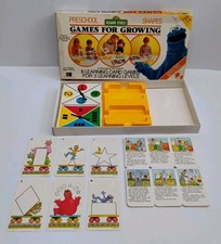 Vntg 1986 Sesame Street Games For Growing Card Games Replacement Pieces Lot